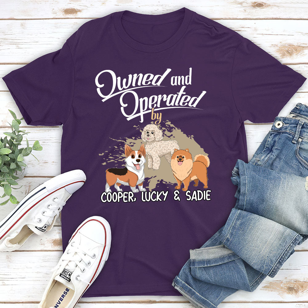 Operated By My Furbaby - Customizable Unisex 5.3 oz Personalized T-shirt