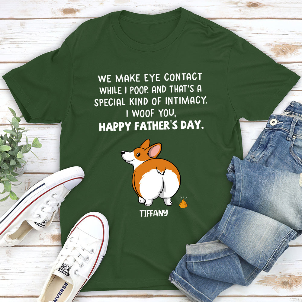 I Poop - Personalized Custom Unisex 5.3 oz Heavy Cotton T-shirt for Pet Lovers