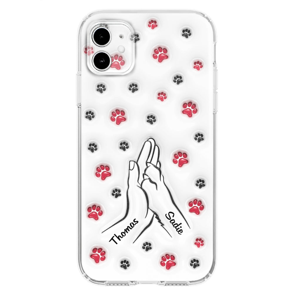 Personalized Custom 3D Inflated Effect Paw And Hand Design Phone Case for Smartphones
