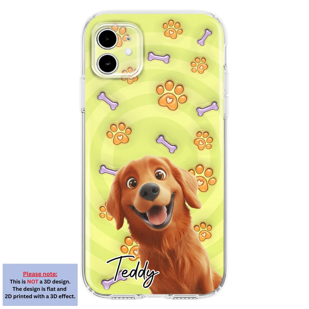 Exclusive Personalized Custom 3D Inflated Effect Phone Case - This Human Belongs To Us Cartoon Design