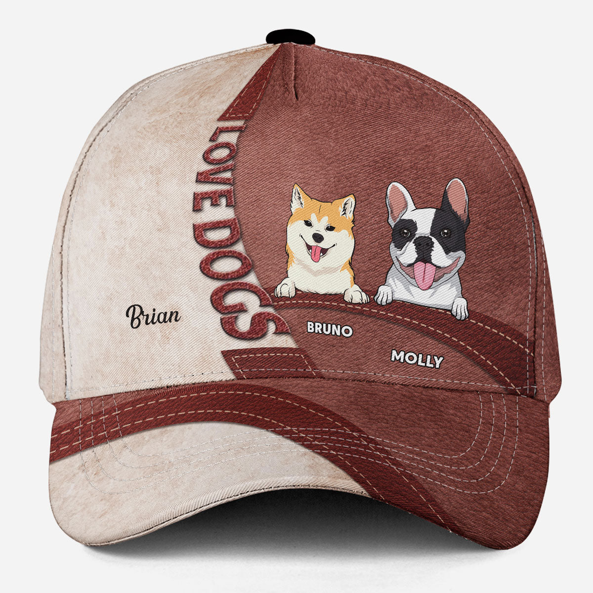 Life Is Better With Dogs - Personalized Custom Dog Lover Cap for Men and Women