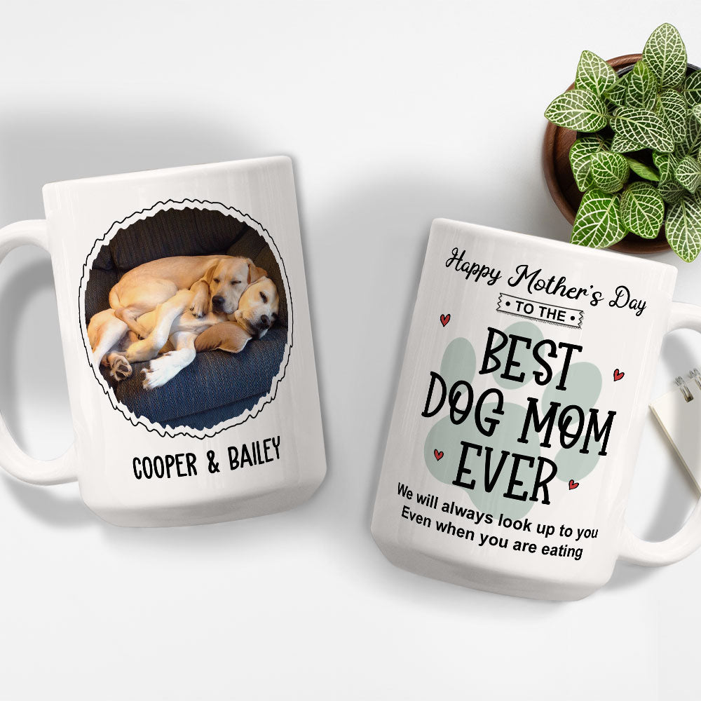 Unique Personalized Custom Coffee Mug - The Ideal Gift for Pet Lovers Even When They're Eating