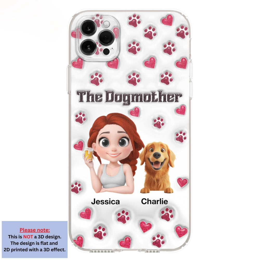 Slay Cartoon Dog Mother - Exclusive Personalized Custom 3D Inflated Effect Phone Case for Stylish Protection