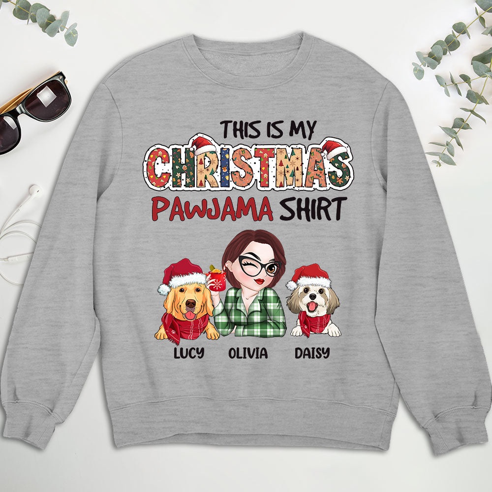 Personalized Custom Christmas Pawjama Unisex 8.0 oz Sweatshirt