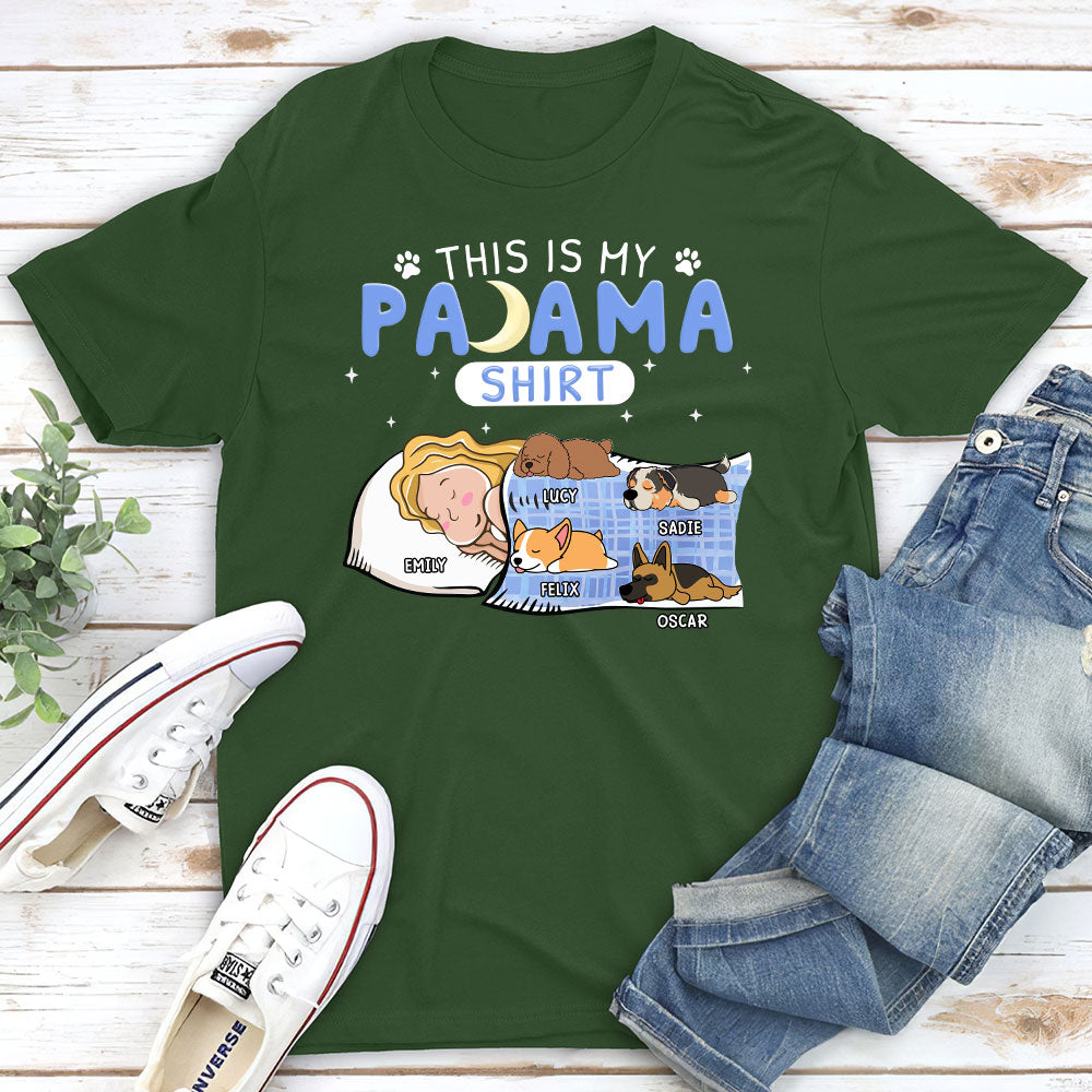 Personalized Custom Unisex Holiday Pajama T-shirt - Ideal Gift for Pet Lovers