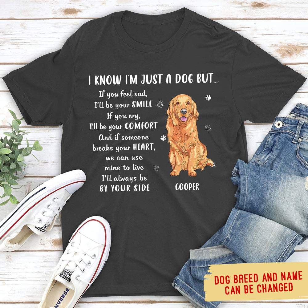 By Your Side - Personalized Custom Unisex 5.3 oz T-shirt for Pet Lovers