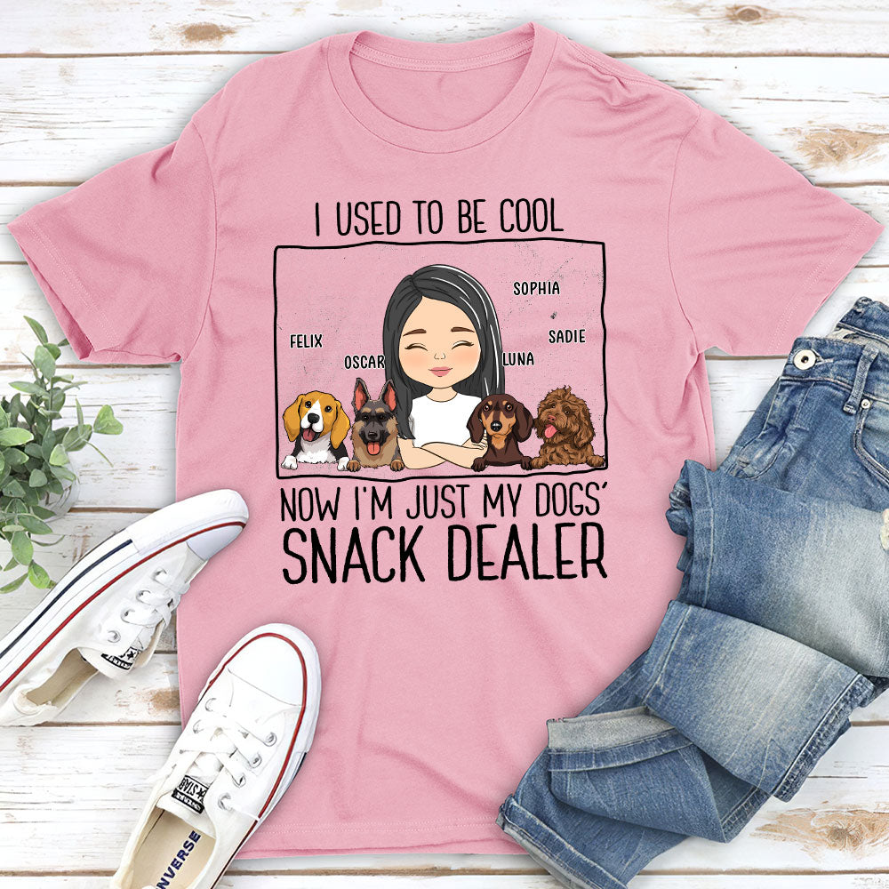 Just A Snack Dealer - Personalized Custom Unisex Heavy Cotton T-shirt for Pet Lovers