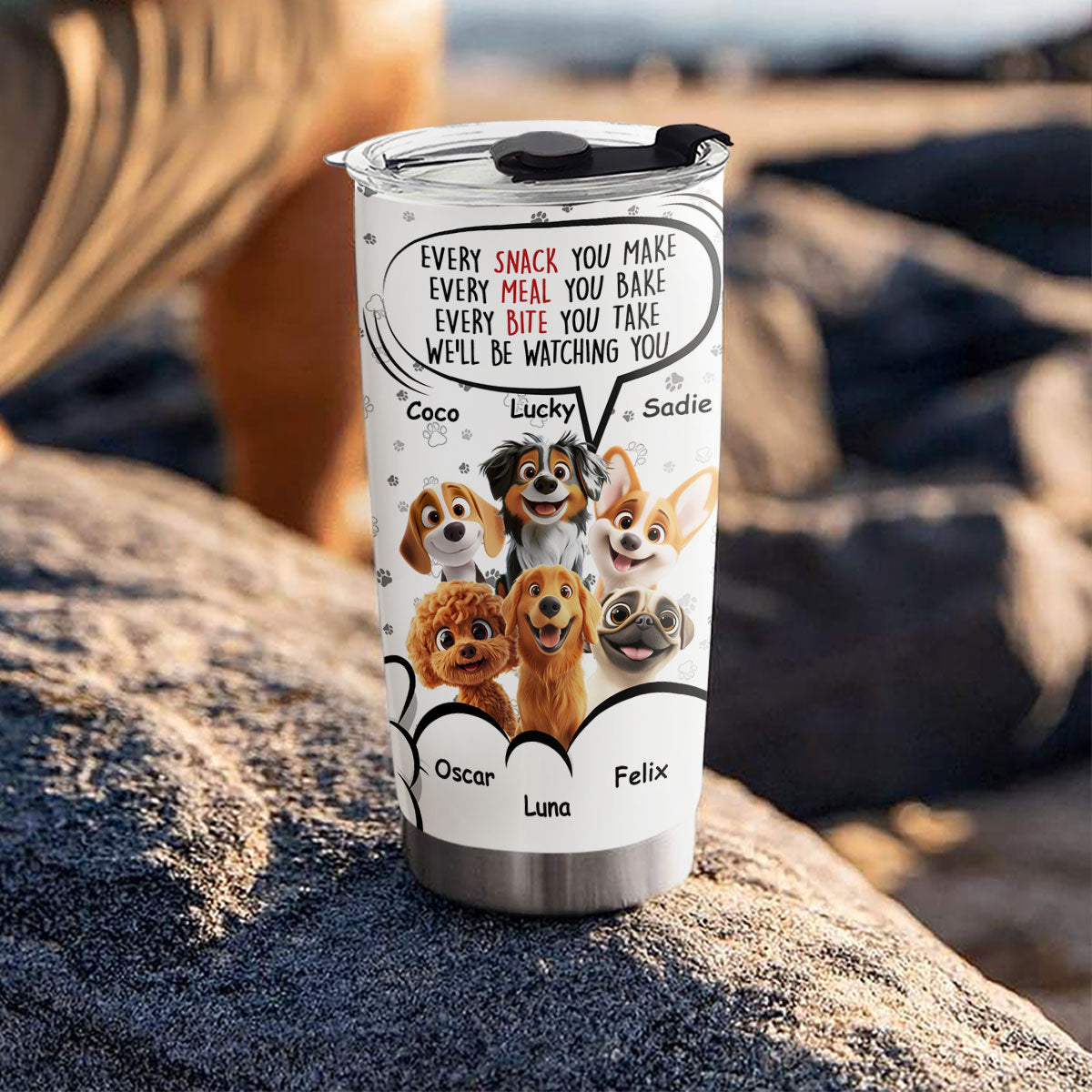I Am Watching You - Personalized Custom 20oz Stainless Steel Tumbler with Thousands of Cool Designs
