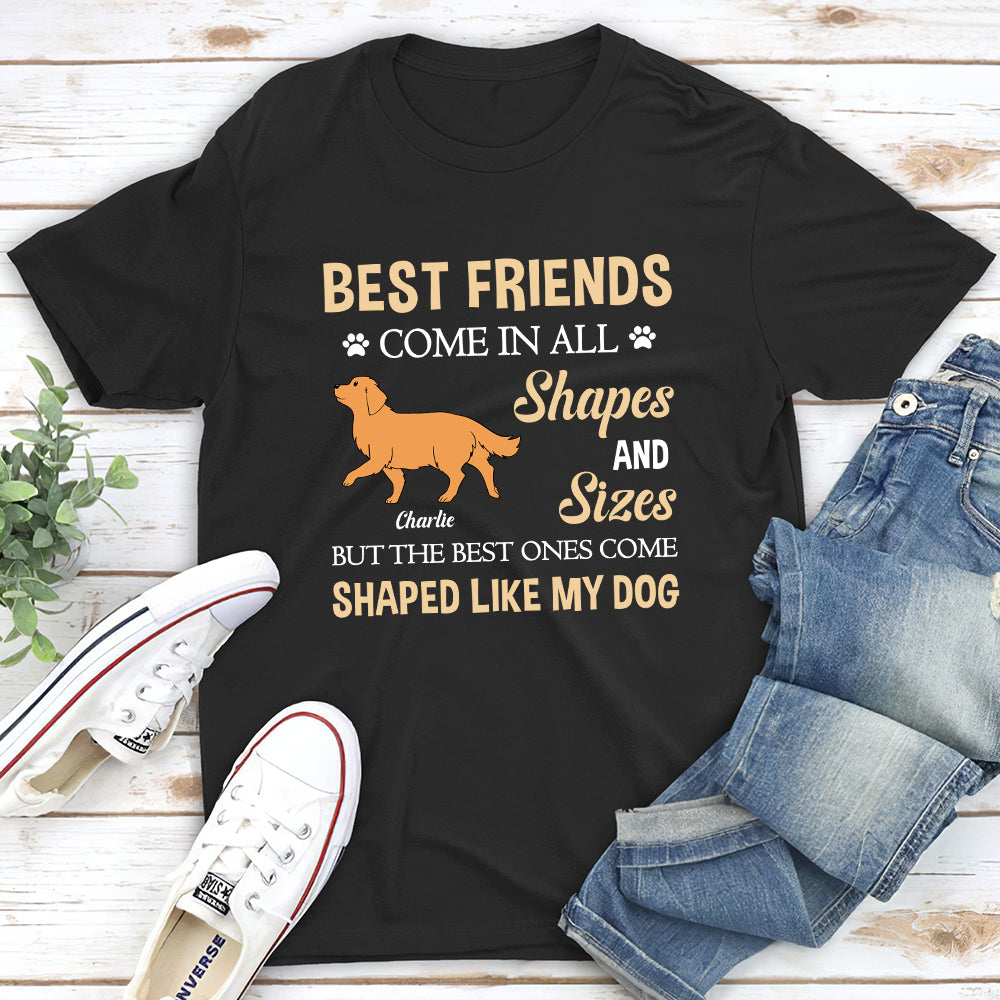 Unique Shapes And Sizes - Personalized Custom Unisex T-shirt for Pet Lovers
