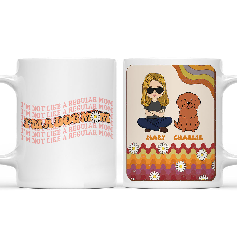 I Am A Dog Mom - Personalized Custom 11oz/15oz Coffee Mug for Pet Lovers