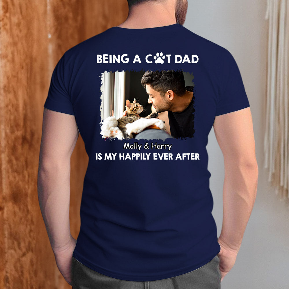Happy Together Photo - Personalized Custom Unisex 5.3 oz T-shirt for Pet Lovers