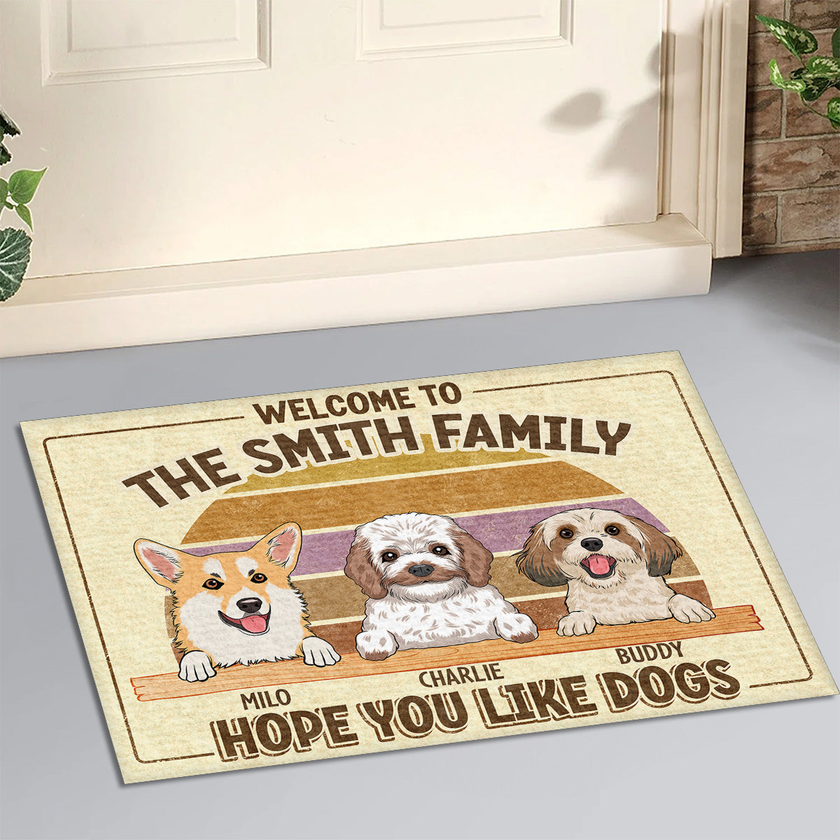 Welcome Home with Personalized Custom Pet Doormat - Ideal for Pet Lovers