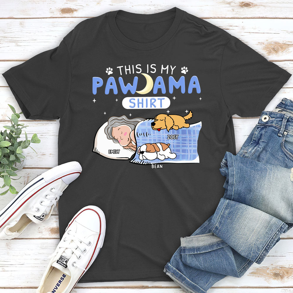 Personalized Custom Unisex Holiday Pajama T-shirt - Ideal Gift for Pet Lovers