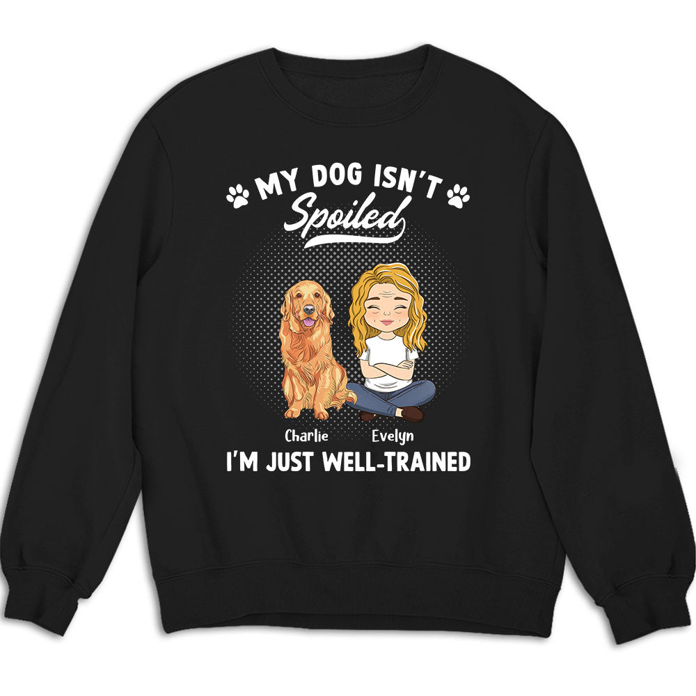 Spoiled Dog - Customizable Personalized Unisex 8.0 oz Sweatshirt for Pet Lovers