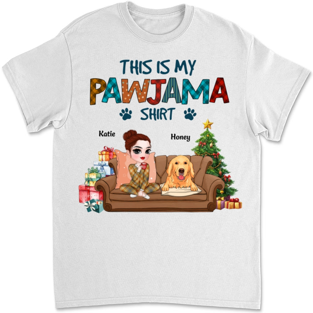 My Pawjama Personalized Custom Unisex 5.3 oz Sleepshirt T-Shirt - Ideal Gift for Pet Lovers