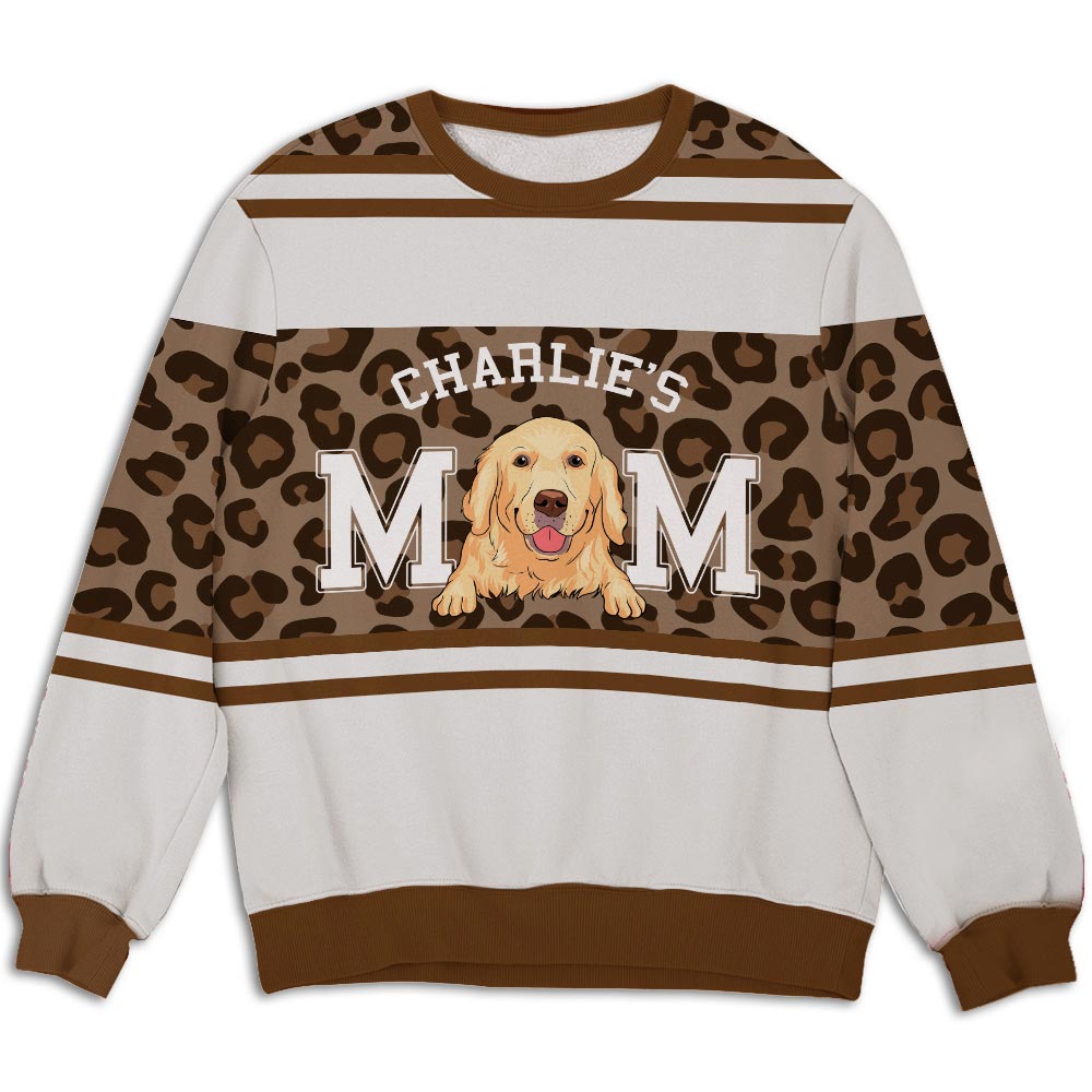 Dog Dad/Mom Personalized All-Over-Print Custom Basic Sweatshirt - Ideal Gift for Pet Lovers