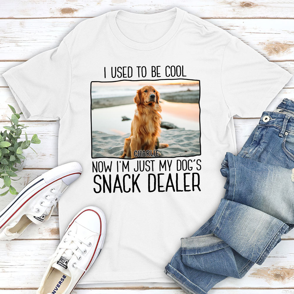 Personalized Custom Unisex T-shirt with Just A Pet Snack Dealer Photo - Ideal Gift for Pet Lovers