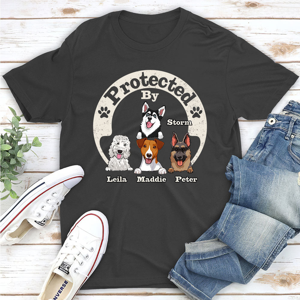 My Protector - Customizable Personalized Unisex 5.3 oz T-Shirt for Pet Lovers