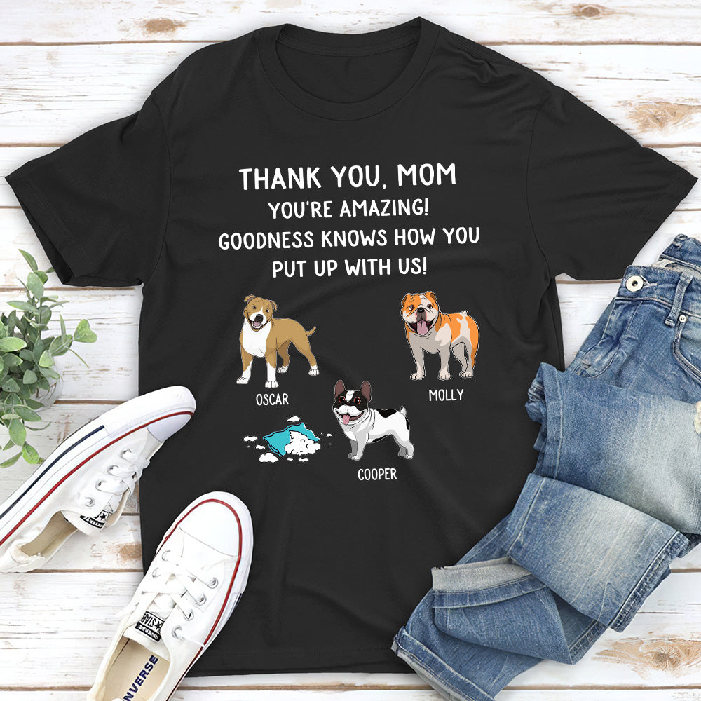 Goodness Knows - Personalized Custom Unisex 5.3 oz T-shirt for Pet Lovers