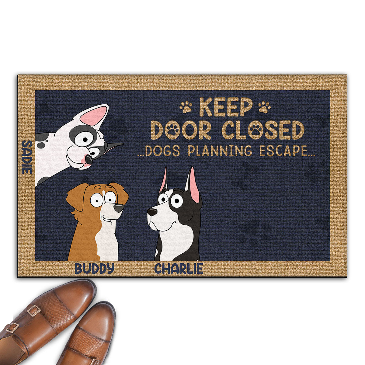 Personalized Custom Dog or Cat Doormat - Keep Your Door Welcoming