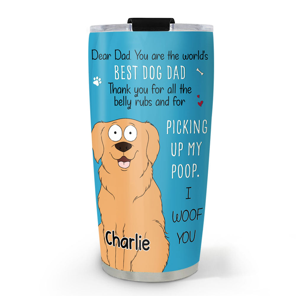 All The Belly Rubs - Personalized Custom 20oz Stainless Steel Tumbler with Thousands of Cool Designs