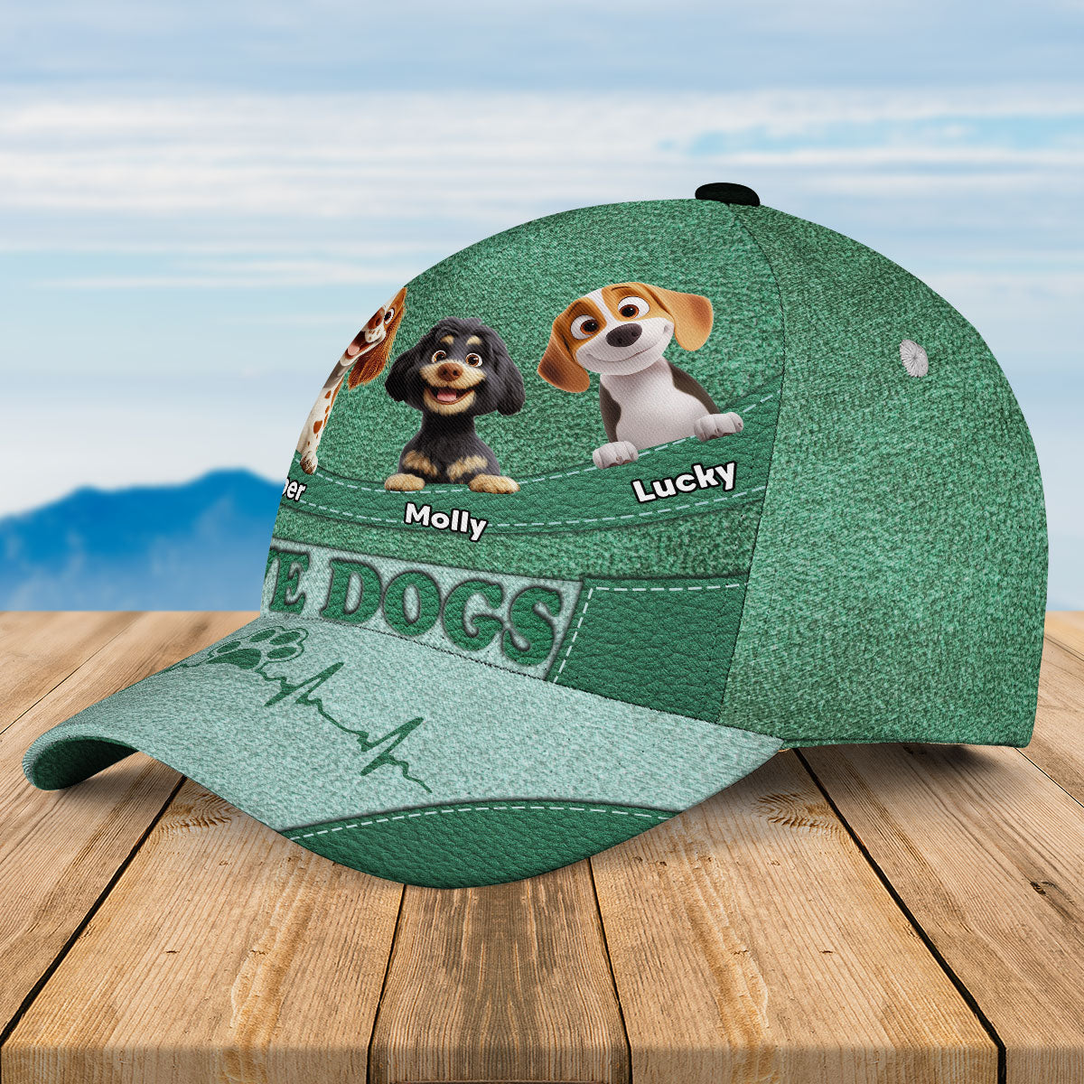 I Love Dogs - Personalized Custom Classic Adjustable Snapback Cap for Maximum Comfort and Sun Protection