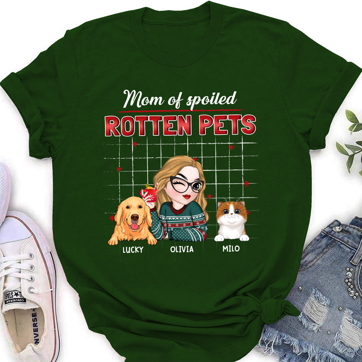 Best Pet Dad Mom - Personalized Custom Women's T-shirt: A Perfect Gift for Pet Lovers