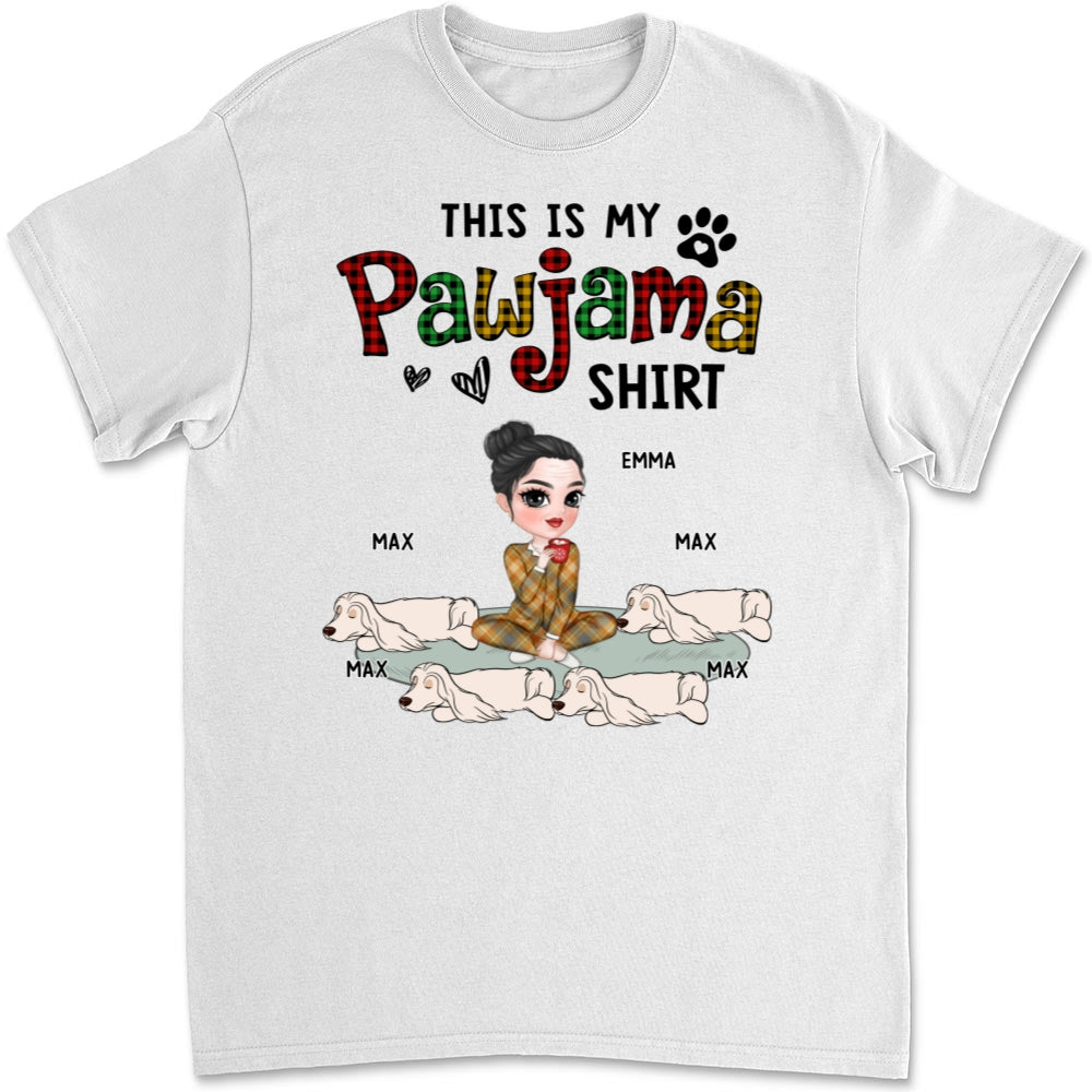 Pawjama Shirt Version 2 - Personalized Custom Unisex 5.3 oz T-Shirt for Pet Lovers
