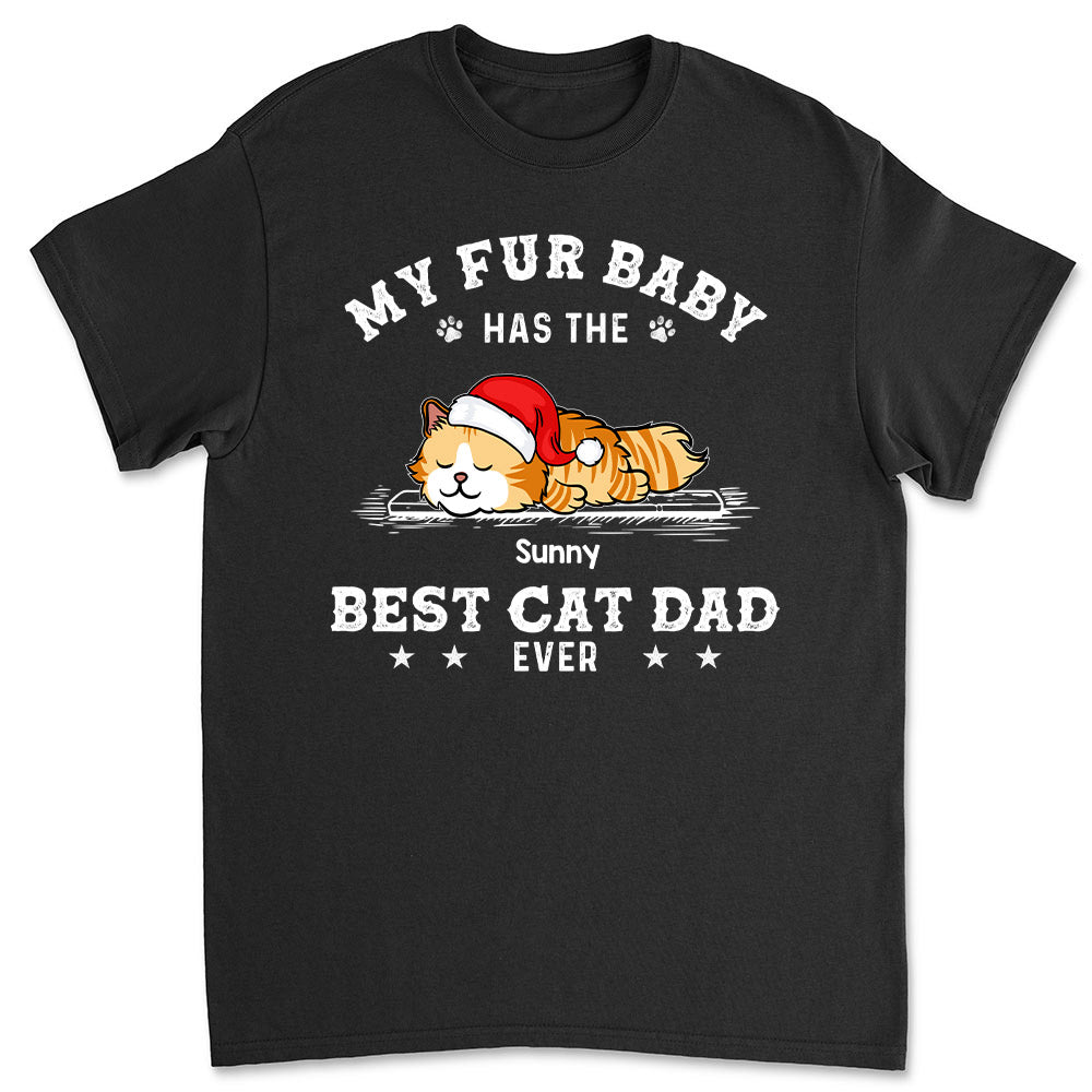 The Ultimate Cat Dad - Personalized Custom Unisex 5.3 oz T-shirt