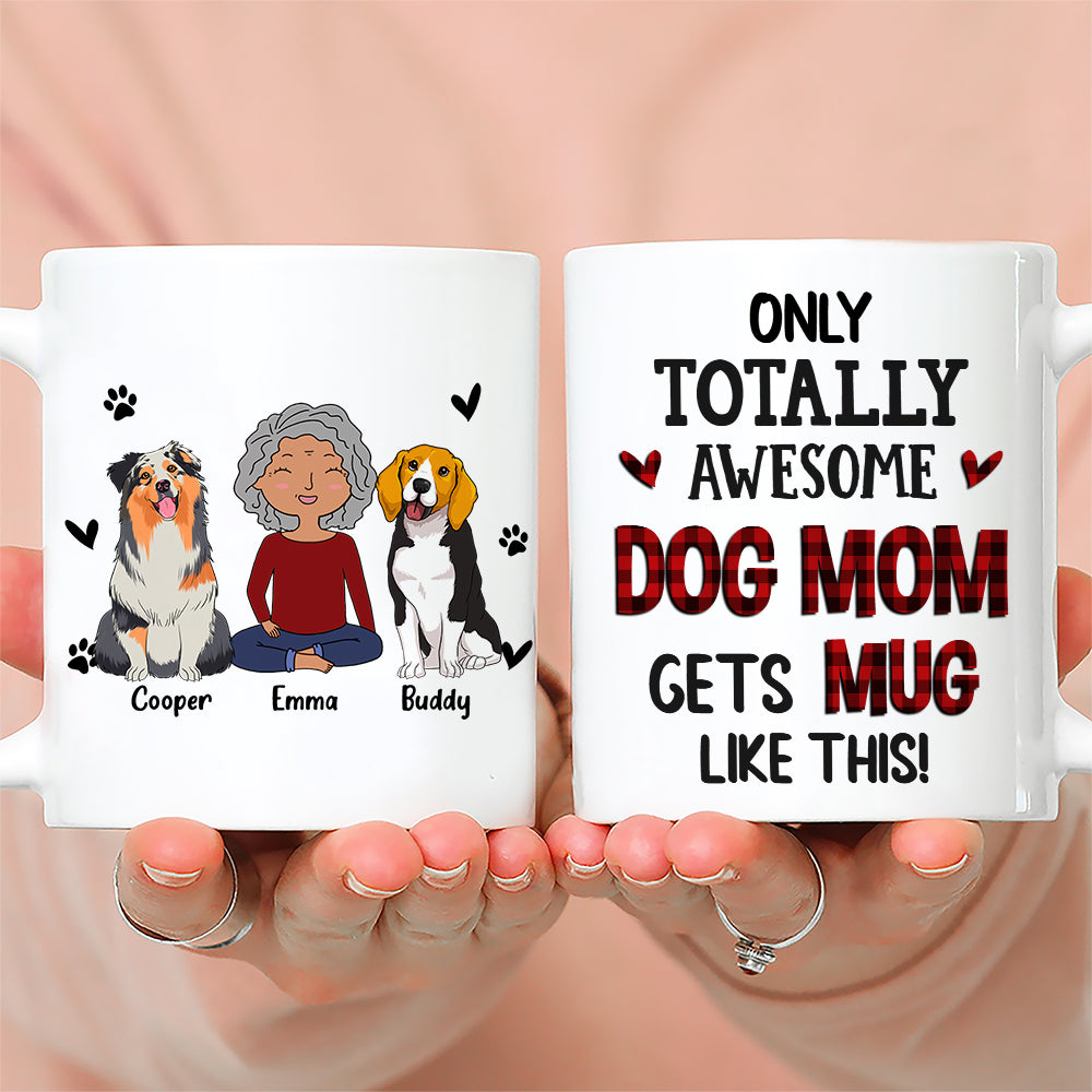 Awesome Personalized Custom Coffee Mug for Dog Moms - 11oz/15oz