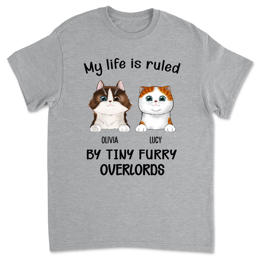 Ruled By Cats - Personalized Custom Unisex Heavy Cotton T-shirt for Pet Lovers
