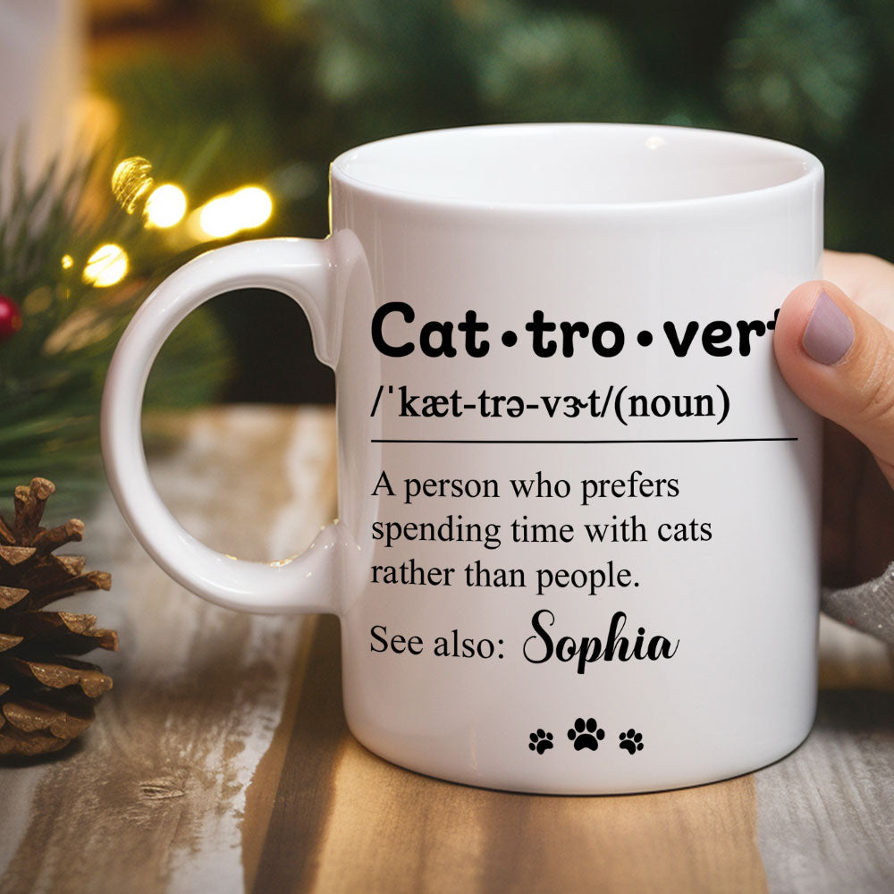 Cattrovert - Unique Personalized Custom Coffee Mug for All Beverages