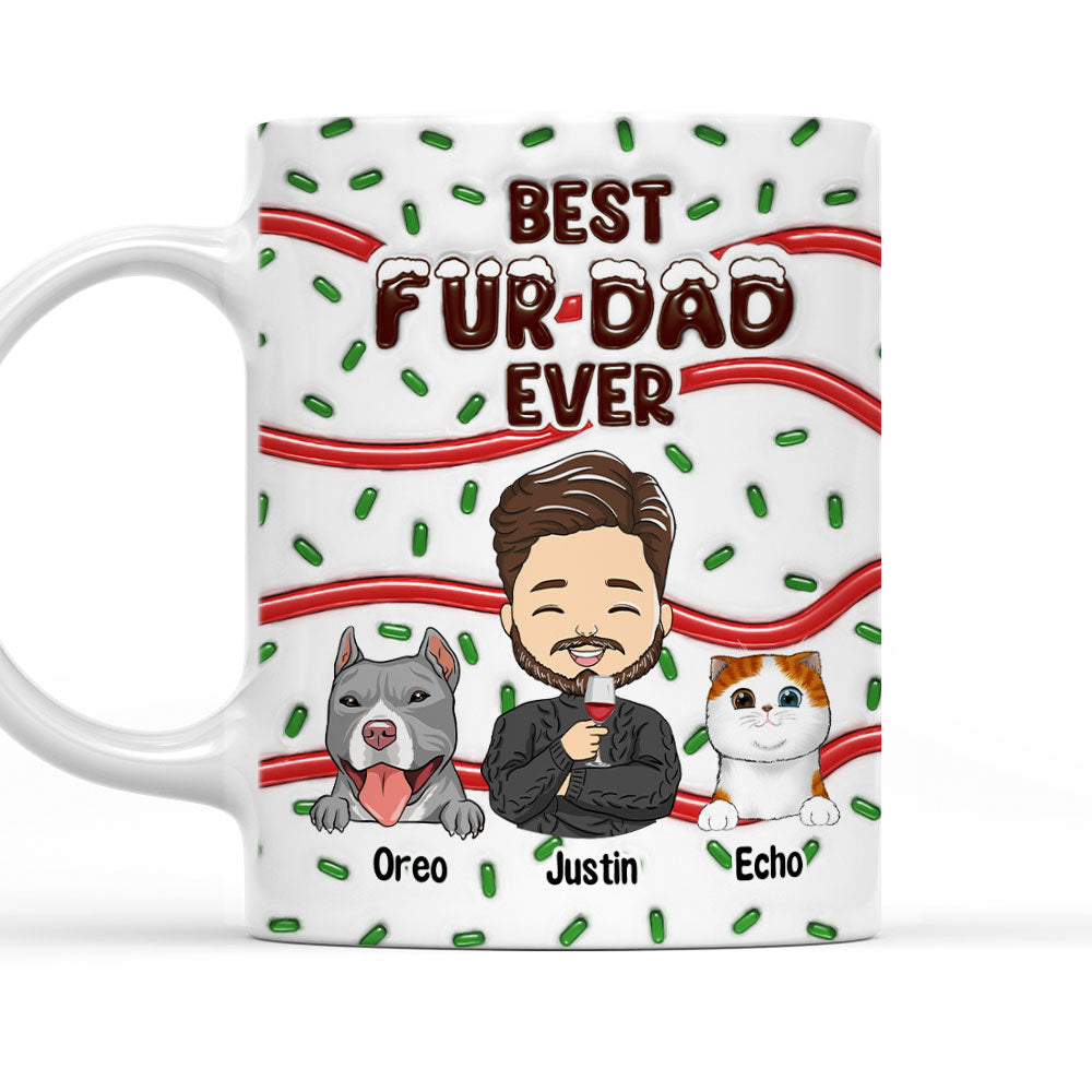 Best Personalized Custom 3D Inflated Effect Mug for Dog Moms and Dads - Ideal Pet - Themed Gift