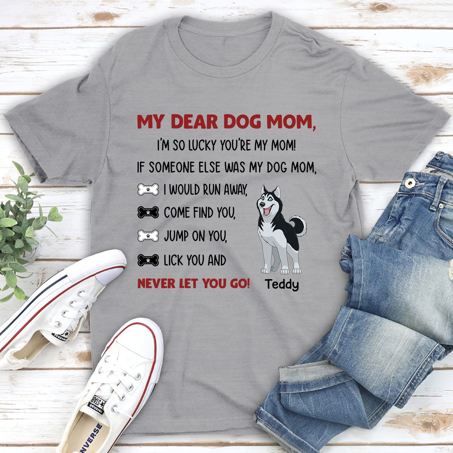 Never Let You Go - Personalized Custom Unisex T-shirt for Pet Lovers