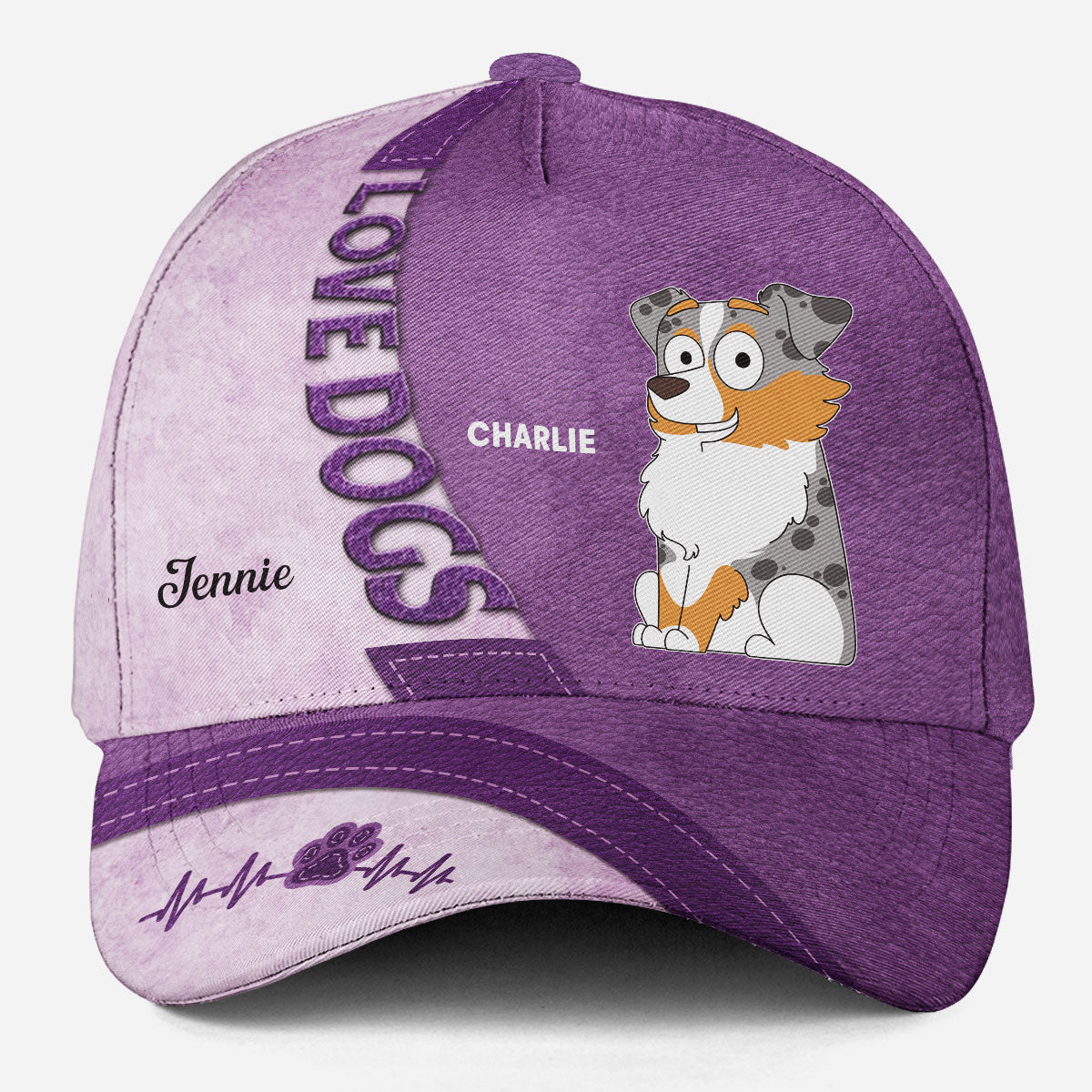 Love Dog - Customizable Personalized Premium Polyester Cap for Dog Owners
