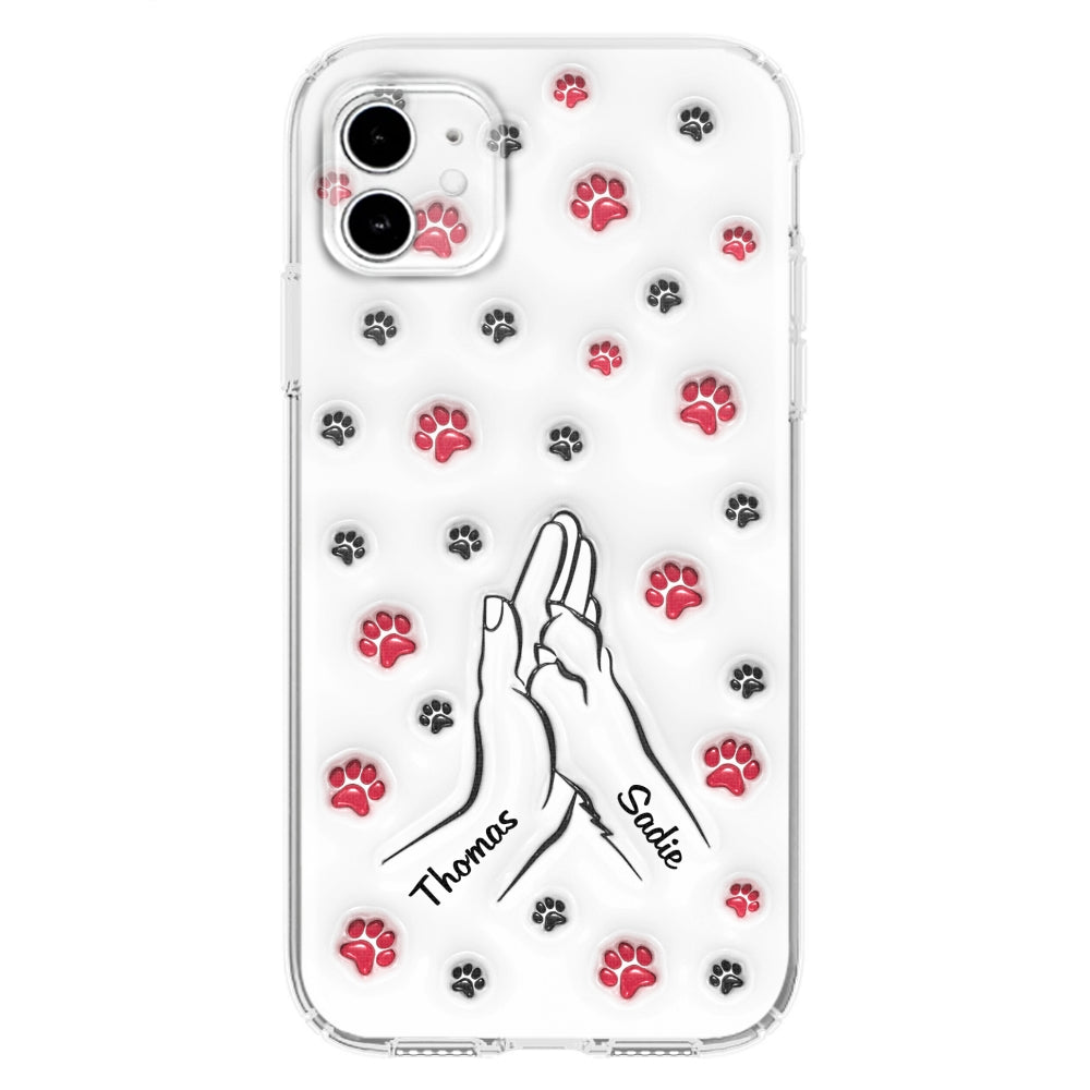 Personalized Custom 3D Inflated Effect Paw And Hand Design Phone Case for Smartphones
