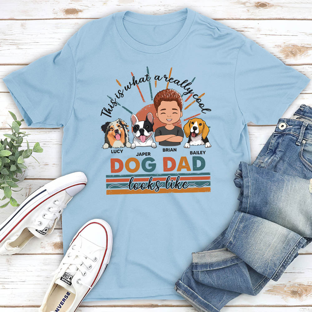Stylish Cool Dog Mom/Dad - Personalized Custom Unisex 5.3 oz T-shirt