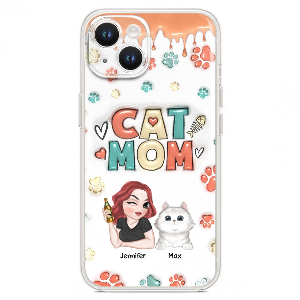 My Lovely Cat - Personalized Custom 3D Inflated Effect Smartphone Case for Unique Style