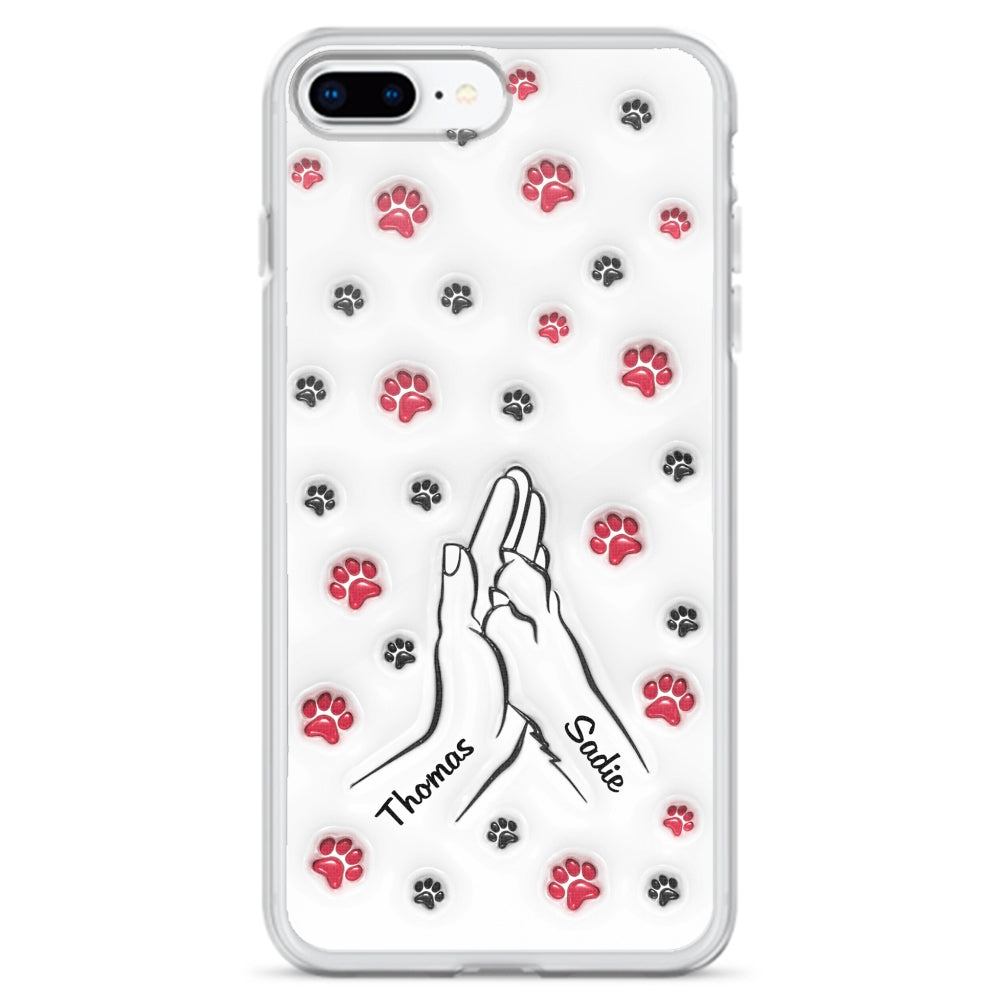 Personalized Custom 3D Inflated Effect Paw And Hand Design Phone Case for Smartphones
