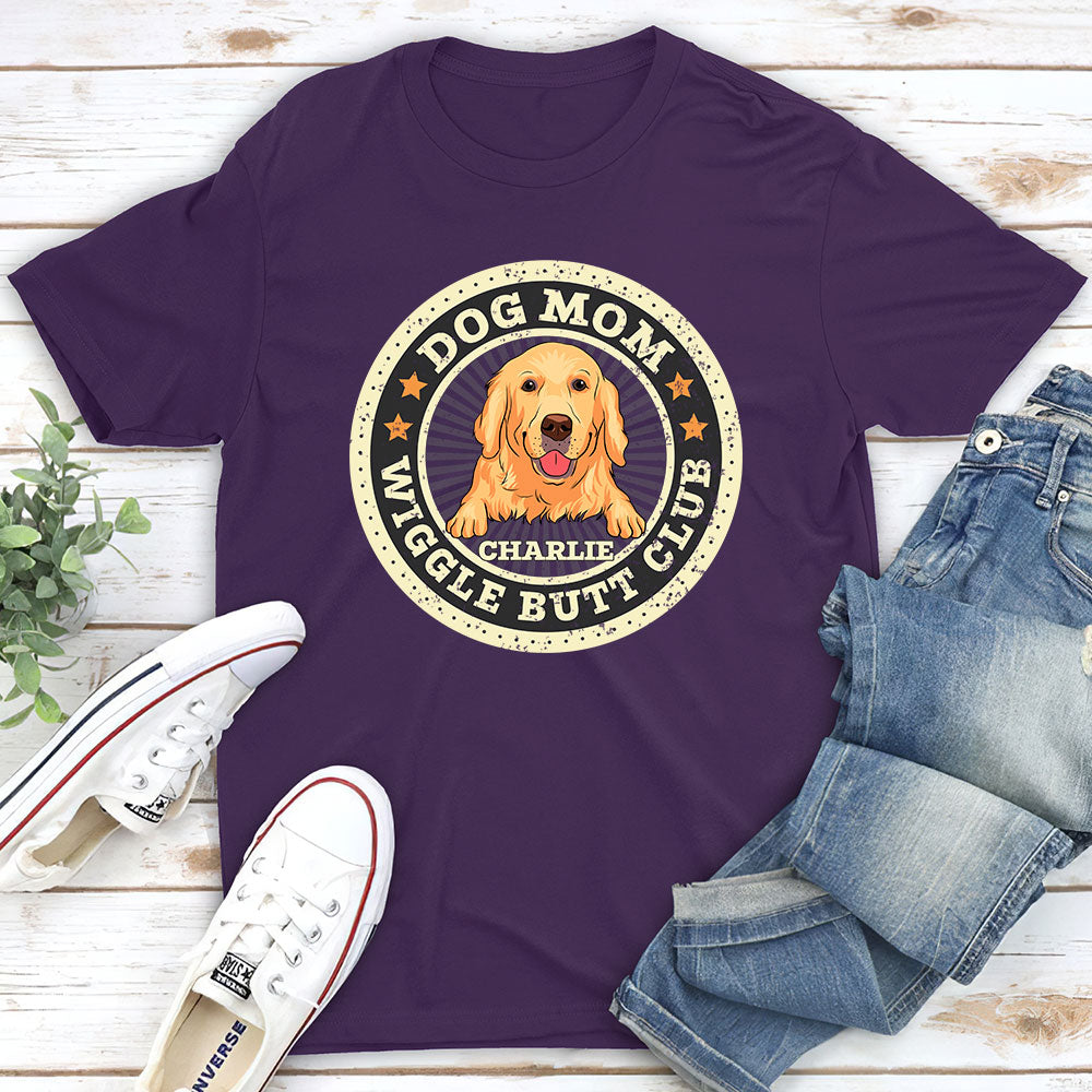 Wiggle Butt Club - Personalized Custom Unisex 5.3 oz T-shirt for Pet Lovers