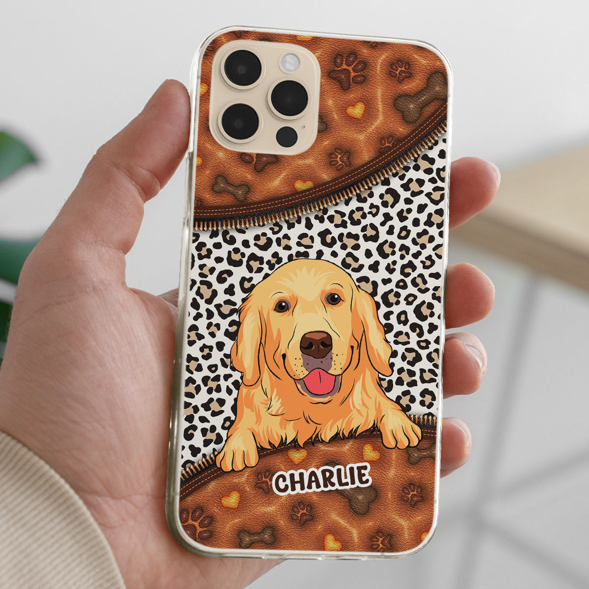Our Dogs - Customizable 3D Inflated Effect Personalized Phone Case for Smartphones