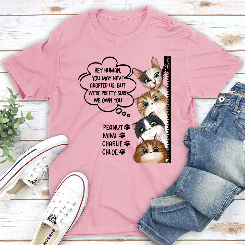We Own You - Personalized Custom Unisex T-shirt for Pet Lovers