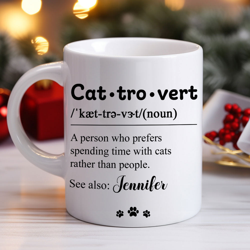Cattrovert - Unique Personalized Custom Coffee Mug for All Beverages