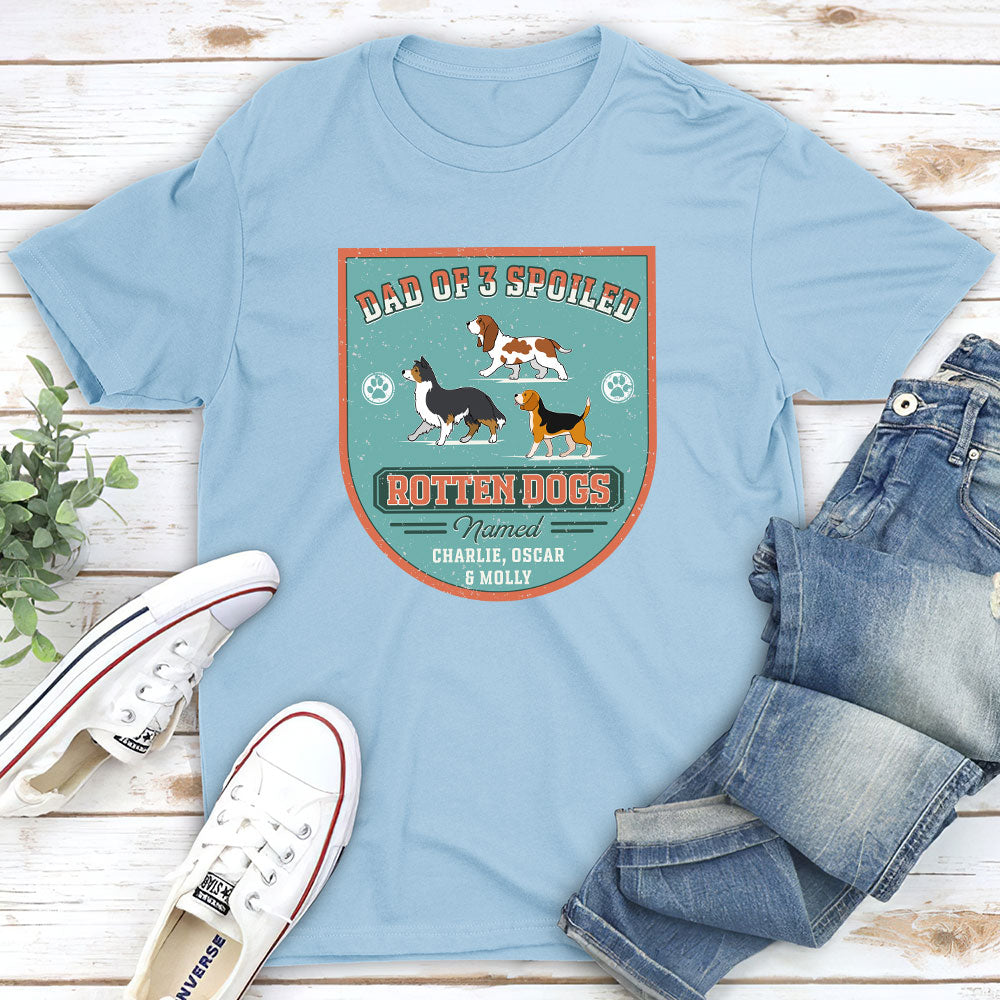 Spoiled Rotten Dogs - Customizable Personalized Unisex 5.3 oz T-Shirt
