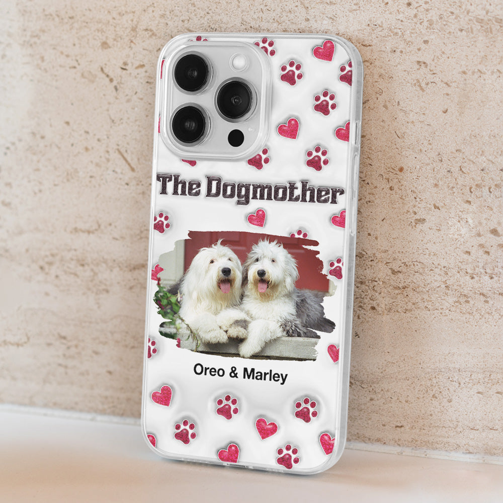 Slay Cartoon Dog Mother Photo - Personalized Custom 3D Inflated Effect Premium Phone Case for All Occasions