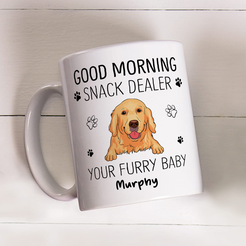 Snack Dealer - Personalized Custom Ceramic Coffee Mug for Pet Lovers (11oz & 15oz)