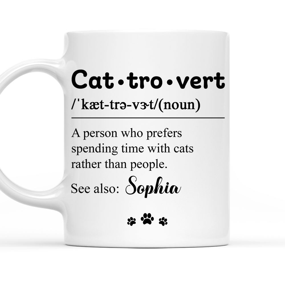 Cattrovert - Unique Personalized Custom Coffee Mug for All Beverages