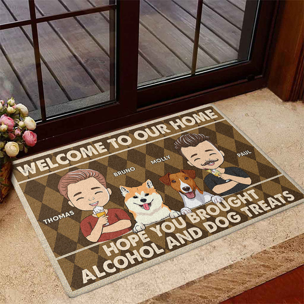 Hope You Brought - Personalized Custom Cat Picture Doormat for Pet Lovers