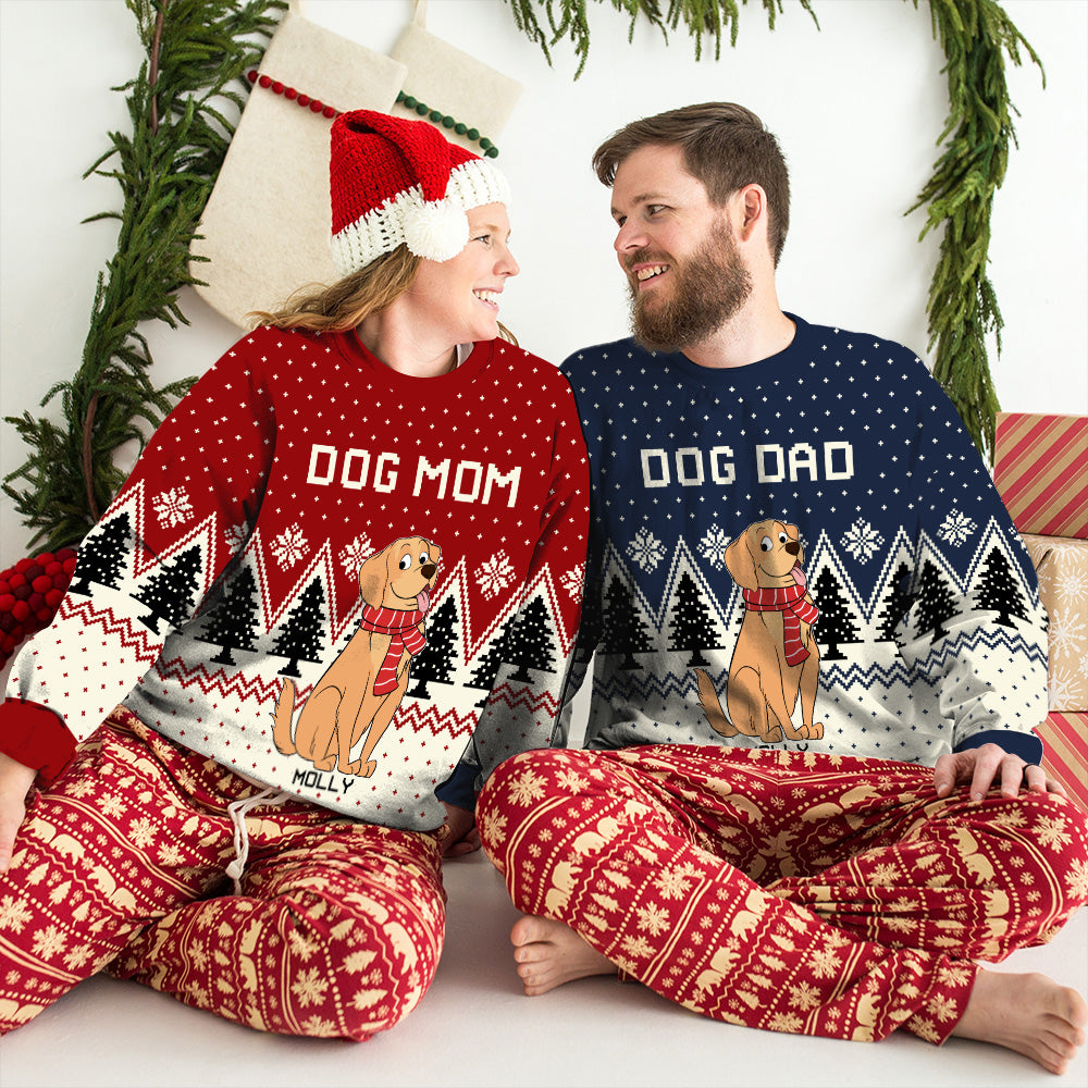 Pet Parents - Customizable All-Over Print Unisex 8.8 oz Personalized Sweatshirt for Pet Lovers