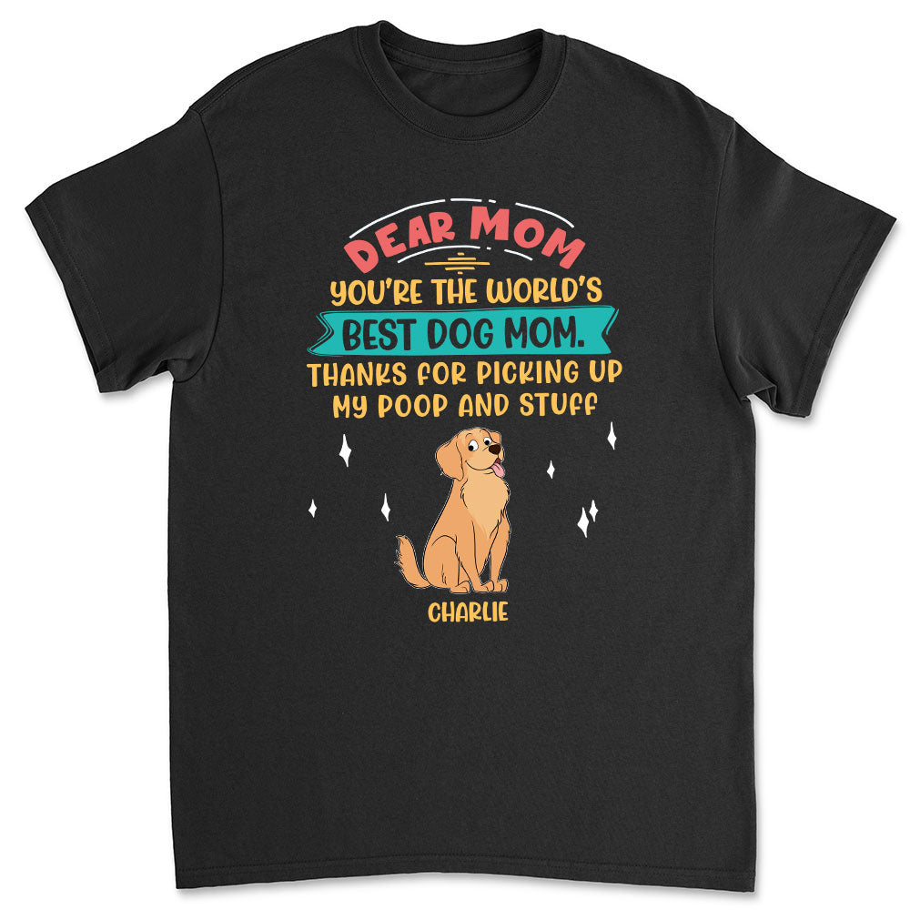 Personalized Custom Unisex 'Picking Up My Poop And Stuff' T-shirt - Ideal Gift for Pet Lovers